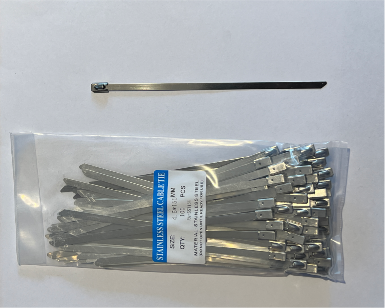 150mm Stainless Steel Cable Ties Pack Of 100