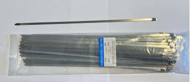 300mm Stainless Steel Cable Ties Pack Of 100